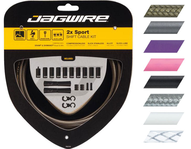 Jagwire 2x sport shift set | white