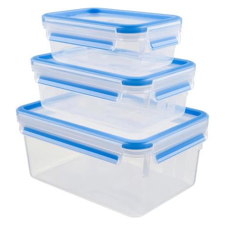 Tefal masterseal fresh vershouddoos 100% lekvrij, set a 3 stuks 0.55 1.0 2.2l