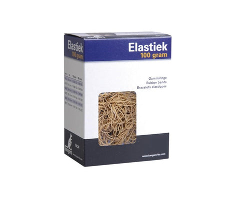 Kangaro elastiek - nr. 20 - 90 x 1,5 mm - 100 gram - naturel