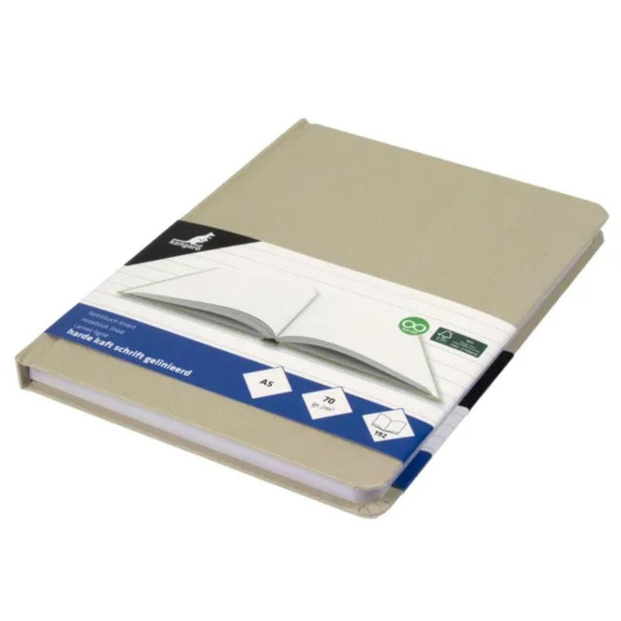 Kangaro notitieboek kraft a5 96 vel lijn