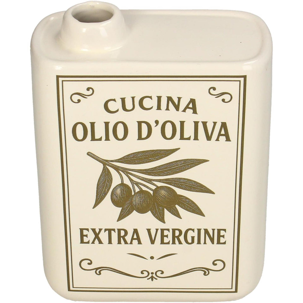 Kersten vaas olio d'oliva fijn aardewerk ivory 13x5.5x17cm