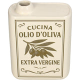 Kersten vaas olio d'oliva fijn aardewerk ivory 13x5.5x17cm