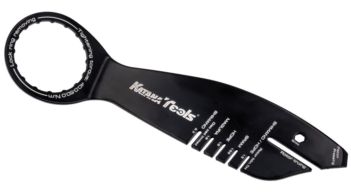Katana 5-in-1 multi disc brake tool stainless steel