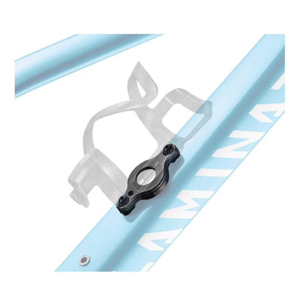 Katana air tag holder for saddle bottle cage