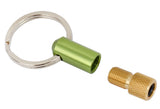 Katana key ring with valve adapter