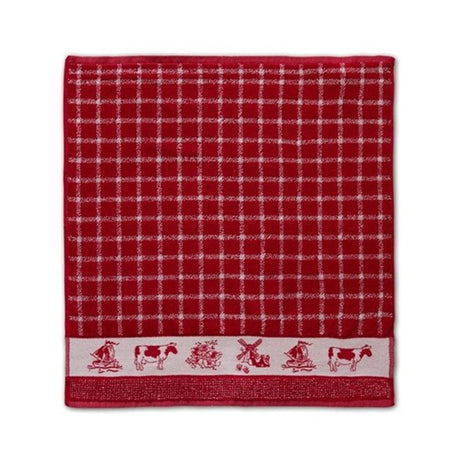 Ddddd keukendoek dutchie rood 50x55cm