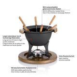 Kela Country fondueset 6 personen 1 liter 11-delig zwart