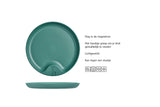 Mepal mio kinderbord - magnetronbestendig - met greep - kinderservies - deep turquoise
