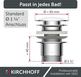 Kirchhoff universele wastafelafvoergarnituur, pop-up 1 1 4 (5 4 ) | chroom - 98807330