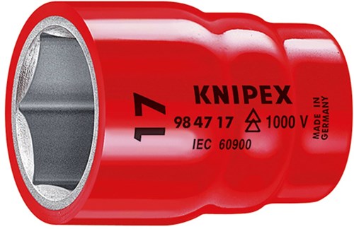 Knipex dop voor ratel 1 2 - 19 mm vde - 98 47 19 - 984719