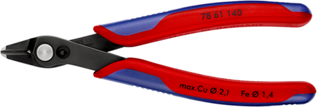 Knipex electronic super knips® xl | 140 mm lengte | meer-componentengrepen | gebruineerd - 78 61 140 sb