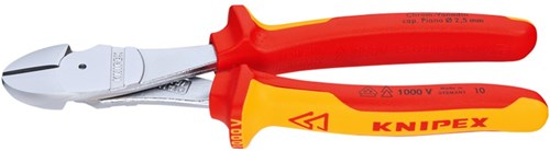 Knipex kracht-zijsnijtang verchroomd 200 mm - 7406200