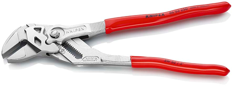 Knipex sleuteltang | 250 mm lengte | tang en schroefsleutel in eén | kunststof bekleed | verchroomd - 86 03 250 sb
