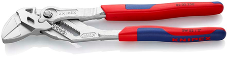 Knipex sleuteltang | 250 mm lengte | tang en schroefsleutel in eén | meer-componentengrepen - 86 05 250 sb