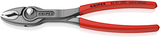 Knipex twingrip verstelbare grijptang | antislip kunststof bekleed | zwart geatramenteerd | lengte 200 mm | zelfbedieningskaart blister - 82 01 200 sb