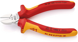 Knipex zijsnijtang | 140 mm lengte | geïsoleerd | meer-componentengrepen | vde-getest | verchroomd - 70 06 140 sb