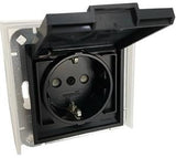 Enzo kopp hk07 antraciet ip44 inbouw stopcontact ra deksel - 4623160