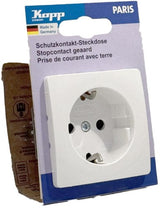 Enzo kopp paris arctic wit inbouw stopcontact ra + kinderbeveiliging - 4625100