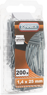 Connex plintnagel 1.4x25 200st vz - ky1201425