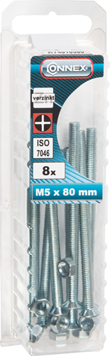 Connex metaalschroef vz-k m5x80 * 8st vz - ky4010580