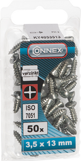 Connex plaatschroef bv-k 3.5x13 50st vz - ky4053513