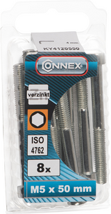 Connex binnenzeskantbout cy m5x50 8st vz - ky4120550