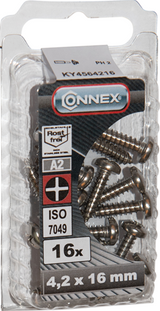 Connex plaatschroef pank 4.2x16 16st a2 - ky4564216