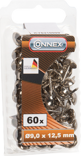 Connex siernagel 9.0mm vernikkeld 60st ni - ky6310009