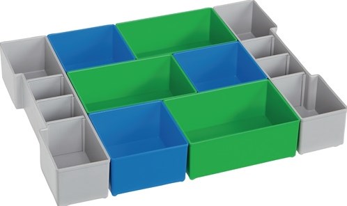 L-boxx indelings-set | b378xd313xh65 mm | blauw groen grijs | blauw groen grijs | 1 stuk - 6000010093 6000010093