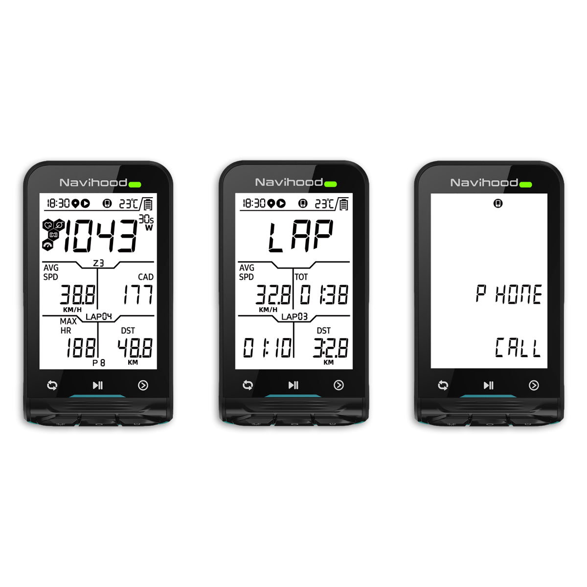 Navihood Fietscomputer GPS M2 Oval