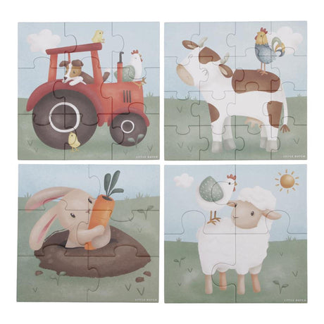 Little dutch tiamo little farm 4 in 1 puzzel fsc