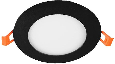 Enzo led panel downlight 9w 3000k incl. driver zwart - led2620