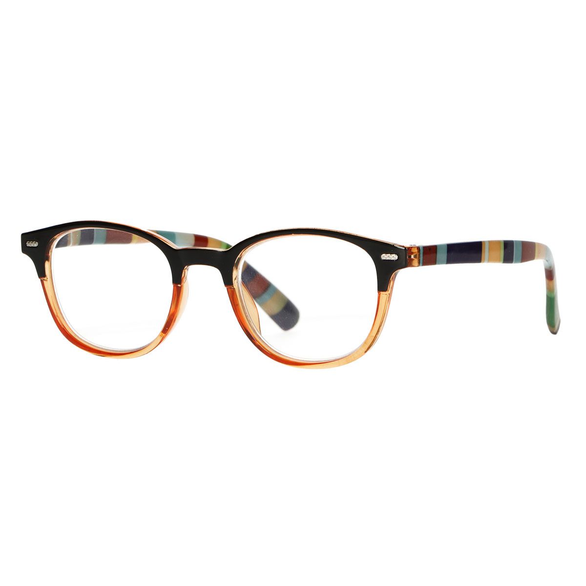 Spectrum leesbril transparant oranje gekleurd 2.00