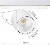 Enzo lival led railspot 3-fase 34w 4000k wit 30gr lival cafeteria - 5050614