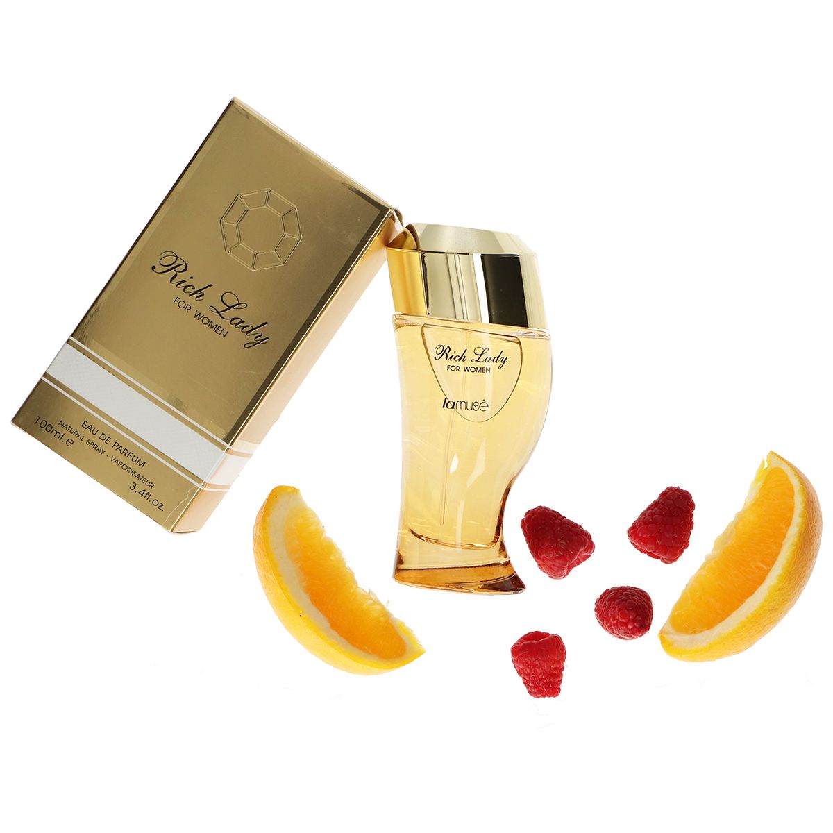 Lamusê by lattafa eau de parfum spray dames rich lady 100ml
