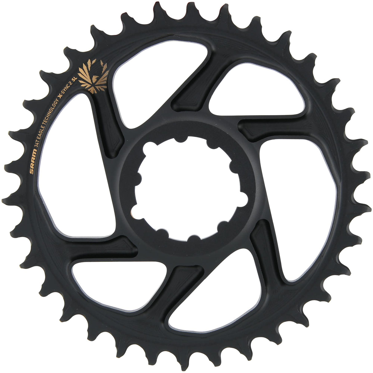 Sram chain ring x-sync2 sl 34 teeth alu gold