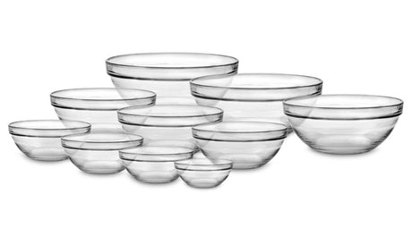 Duralex schaal lys stapelbaar rond hardglas 500ml 14cm 6 stuks