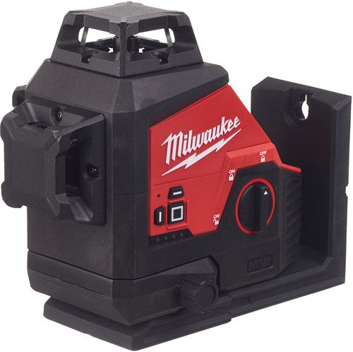 Milwaukee m12 3pl-0c | m12 driedimensionale laser met 3 groene 360° laser cirkels - 4933478103 - 4933478103