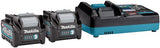 Makita 191j81-6 | startset xgt | dc40ra 2x 2.5ah bl4025 accu | xgt 40v | oplader dc40ra | mbox - 191j81-6