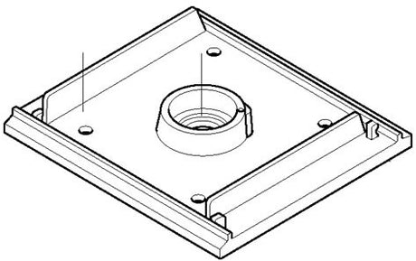 Makita accessoires 151232-3 | schuurzoolset | makita bo4510 + bo4540 | basisplaat + viltzool - 151232-3