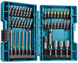 Makita accessoires 43-delige schroefbitset in hoog kwalitatieve koffer - b-55697