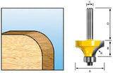 Makita accessoires afrondfrees+lag. hm 28,6mm s8 - d-11237