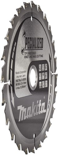 Makita accessoires b-33093 cirkelzaagblad hout (noest spijker) | specialized | 165x20x2,0 | 24t | 23g -b-33093