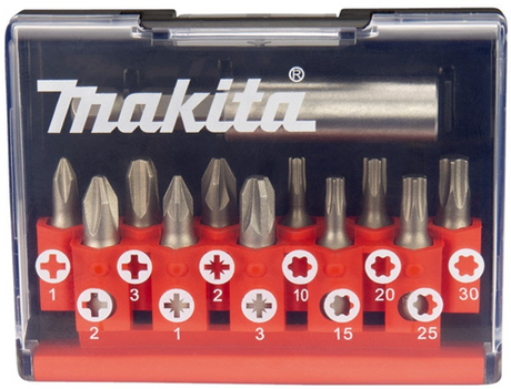 Makita accessoires bitset | 12-delig - d-31083