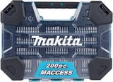 Makita accessoires makita e-22610 boor- en schroefbitset 200-delig in koffer