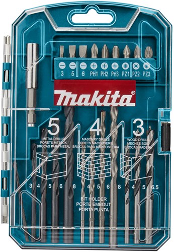 Makita accessoires boor- schroefbitset 22-delig - p-44002 - p-44002