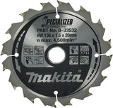 Makita accessoires cirkelzaagblad | hout | 136x20x1,5 16t 20g - b-33532