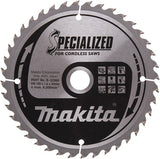 Makita accessoires cirkelzaagblad | hout | 165x20x1,6 40t 18g - b-32960