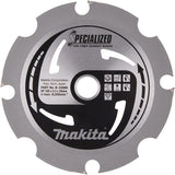 Makita accessoires cirkelzaagblad | vezelcementplaat | pcd 165x20x2,3 4t 12g - b-33685