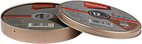 Makita accessoires d-65969-12 | doorslijpschijf rvs | 12 stuks in blik | 125x22,23x1,2mm - d-65969-12